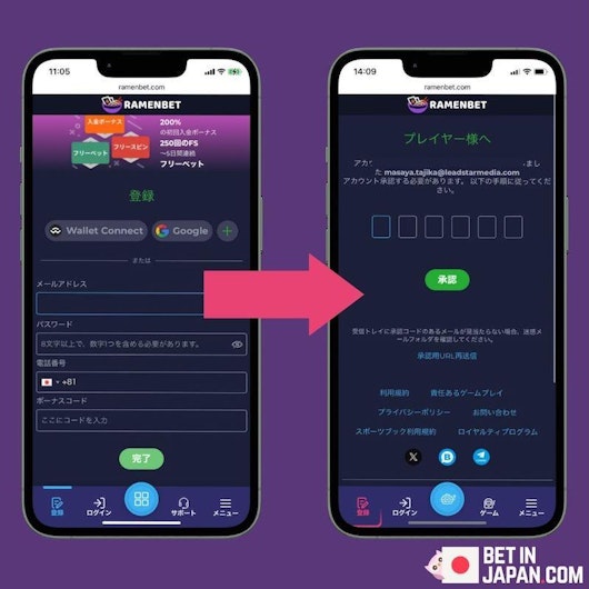 Ramenbet how to register