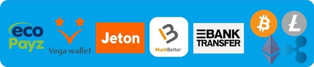 ベラジョンカジノの出金方法アイコン:ecoPayz、Vega Wallet、JetOn、マッチベター、銀行送金、仮想通貨