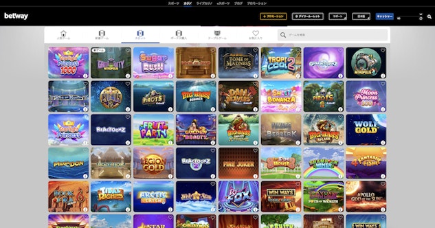 Betway casino games
