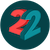 赤と緑の「22」ロゴ