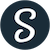 白字の「S」ロゴ