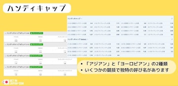 Bookmaker markets handicaps