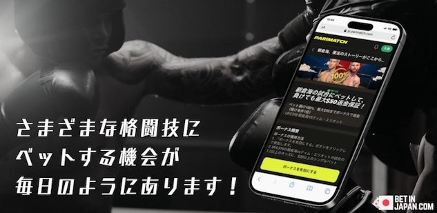 格闘技にベットする機会は毎日のようにあります
