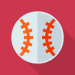 Baseball icon red square