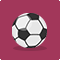 Football purple 60x60